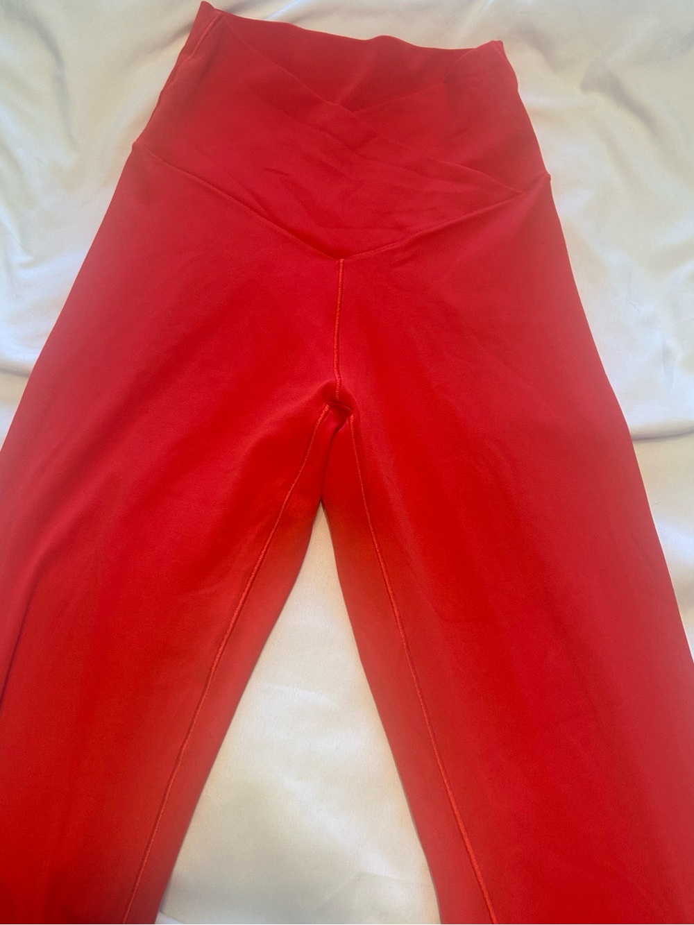 OFFLINE by Aerie Red Real Me Cross Over Workout Yoga Leggings Size Small. - Picture 4 of 5